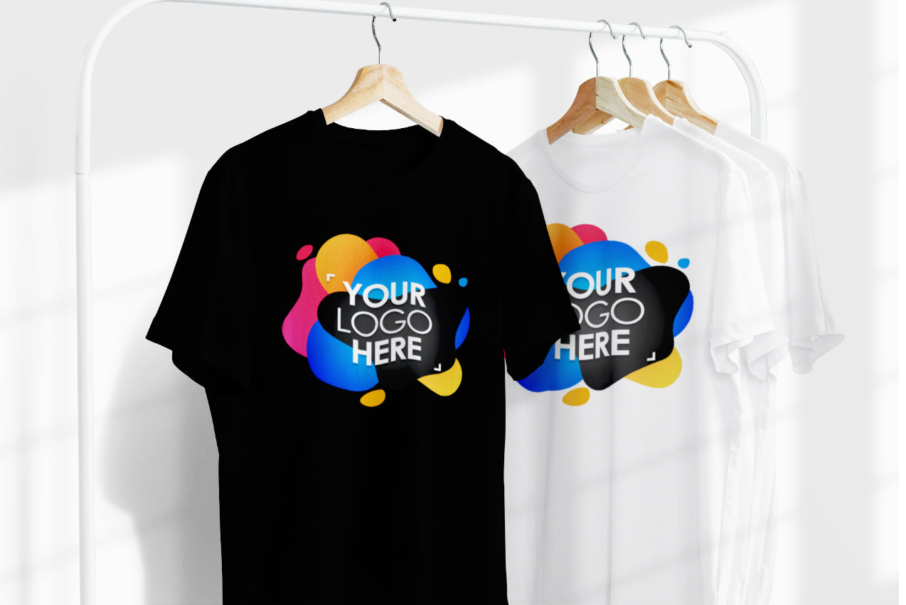 Custom DTF printed t-shirt with vibrant full-color design and soft print finish