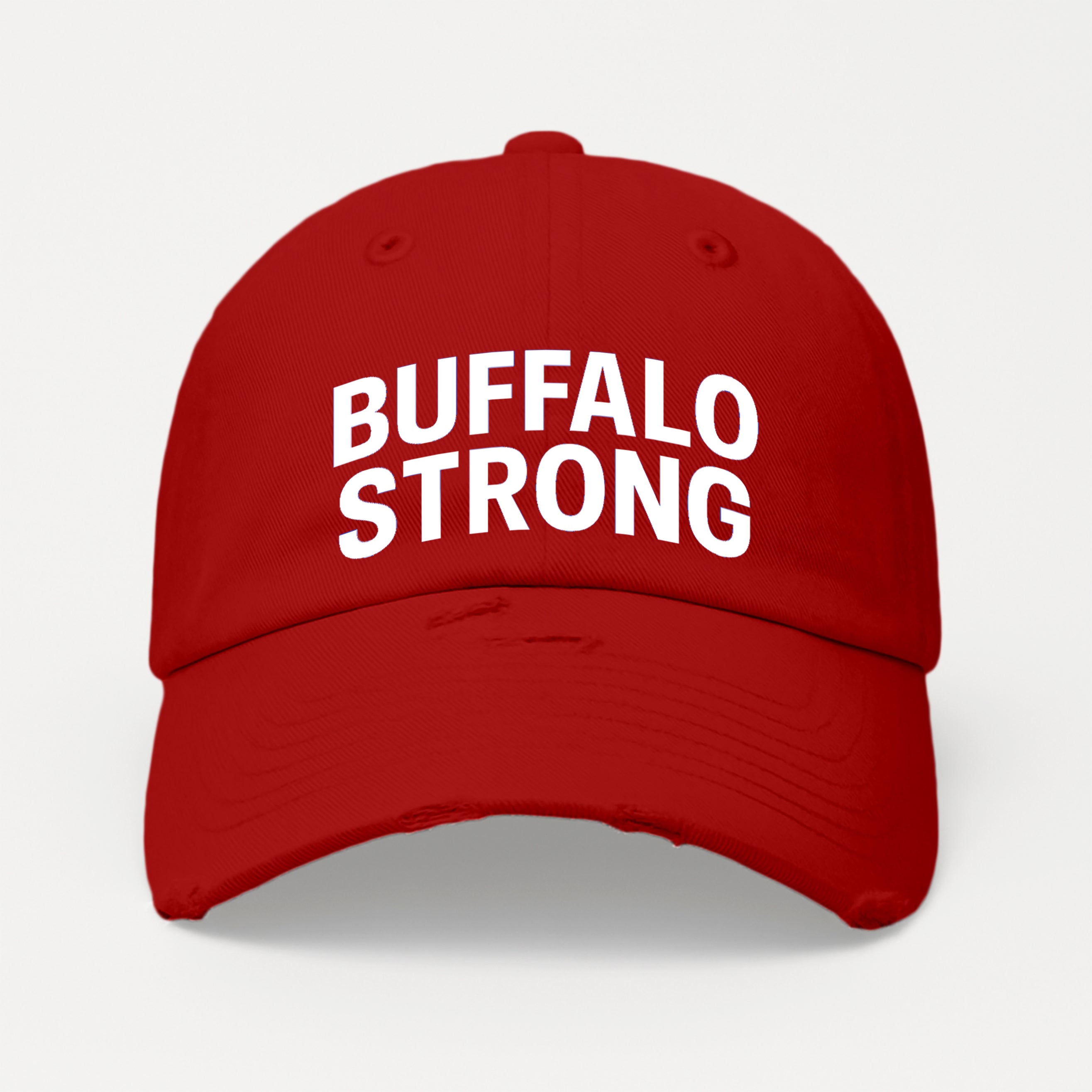 Buffalo Strong Distressed Hat