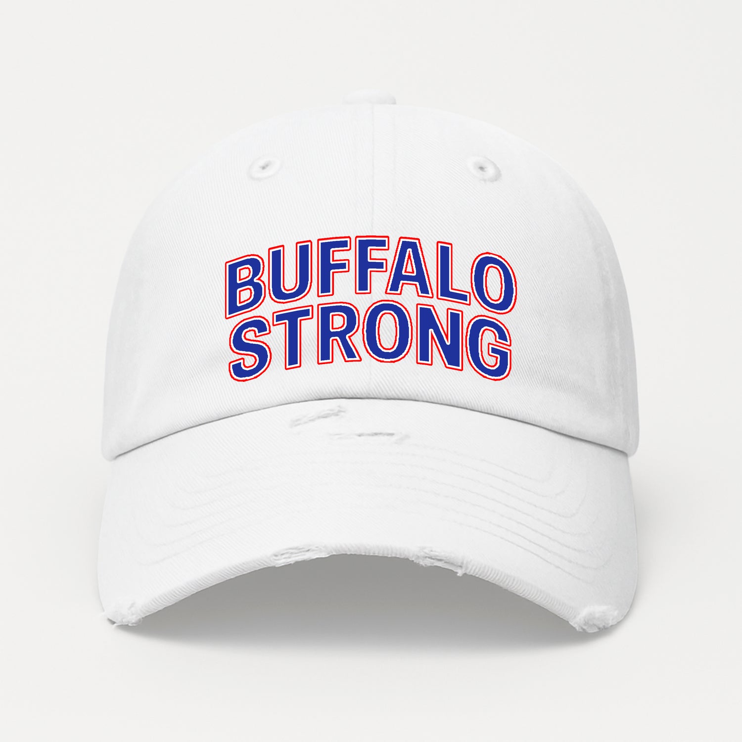 Buffalo Strong Distressed Hat