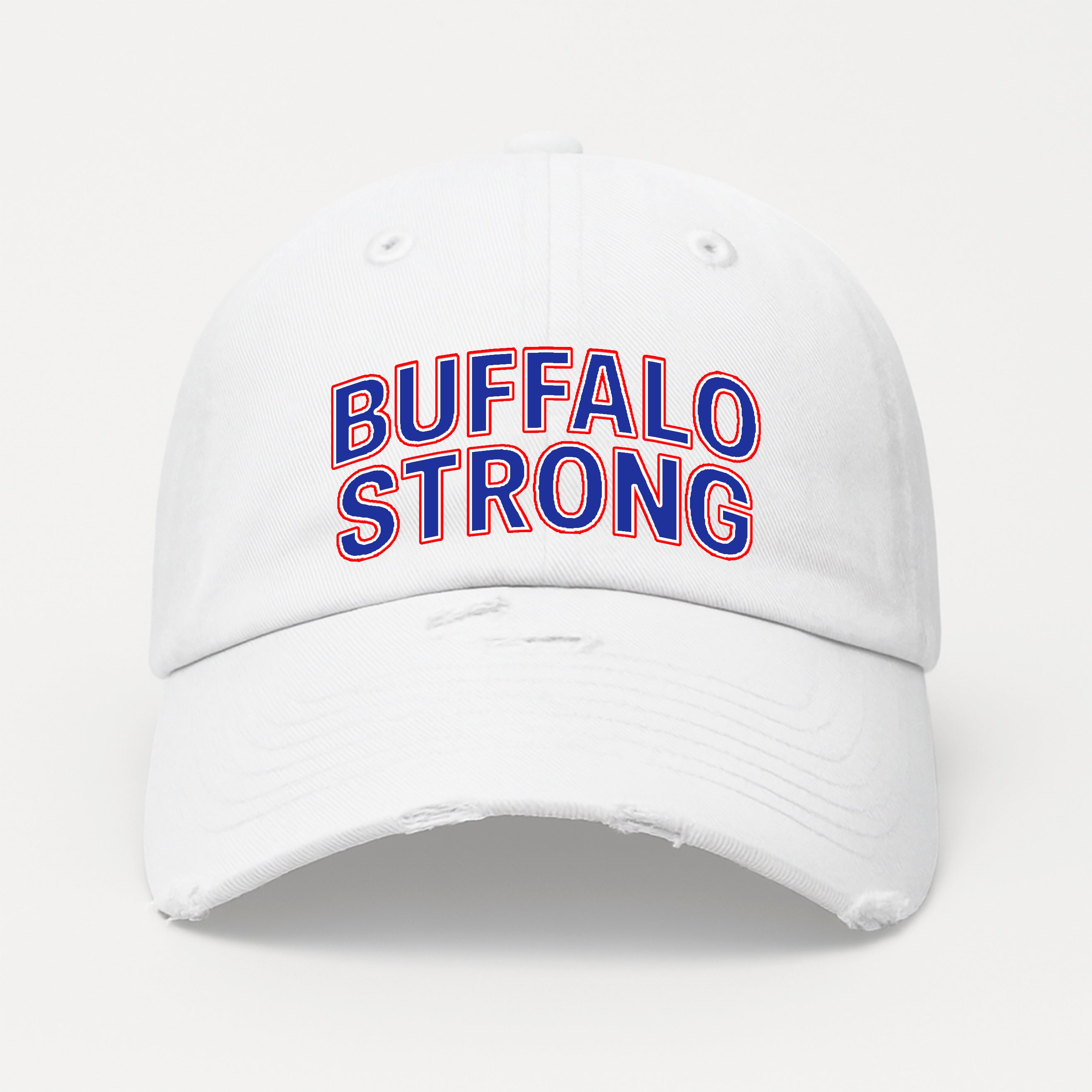 Buffalo Strong Distressed Hat
