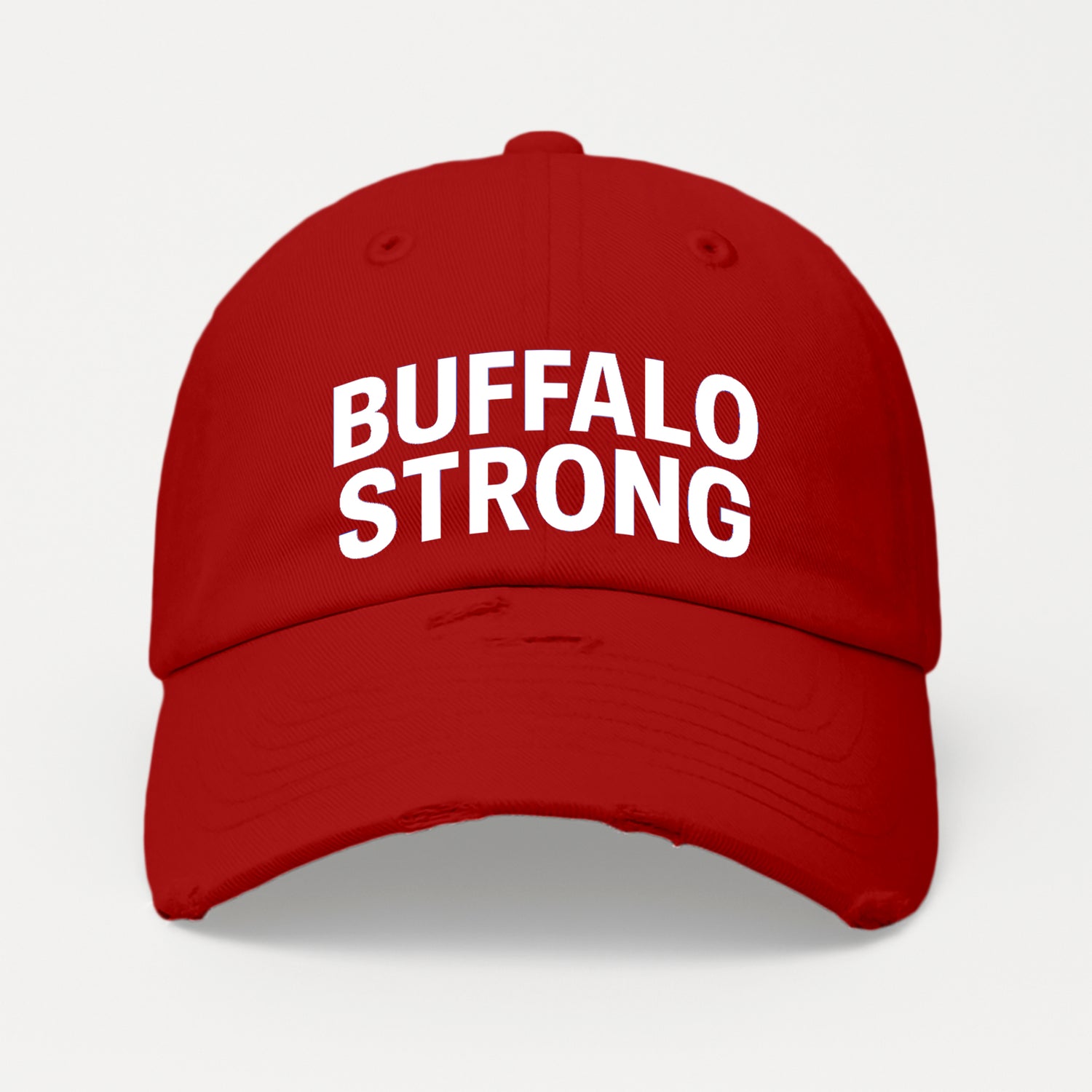 Buffalo Strong Distressed Hat
