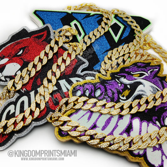 Custom Turnover Chains Kingdom Prints Miami