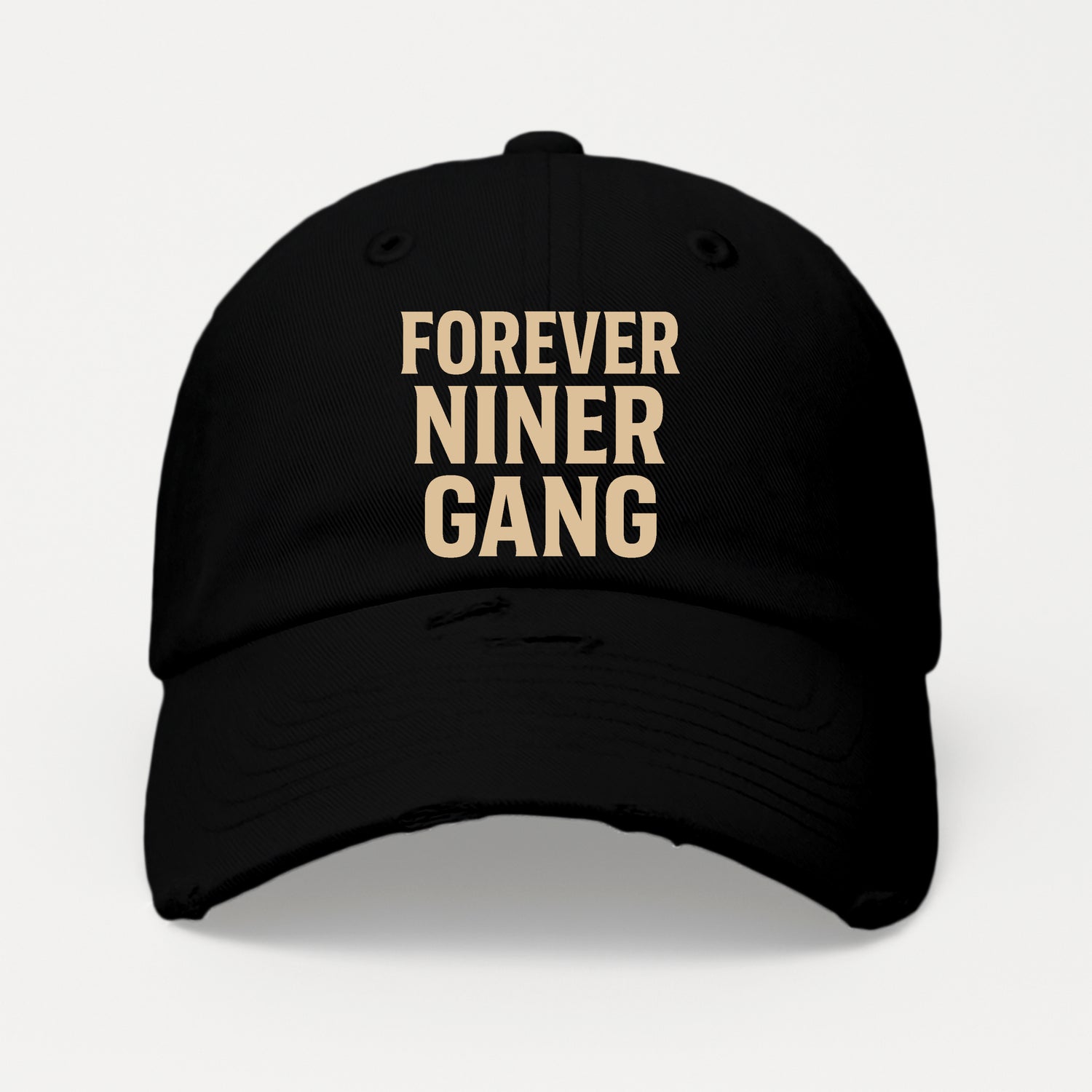 Forever Niner Gang Distressed Hat